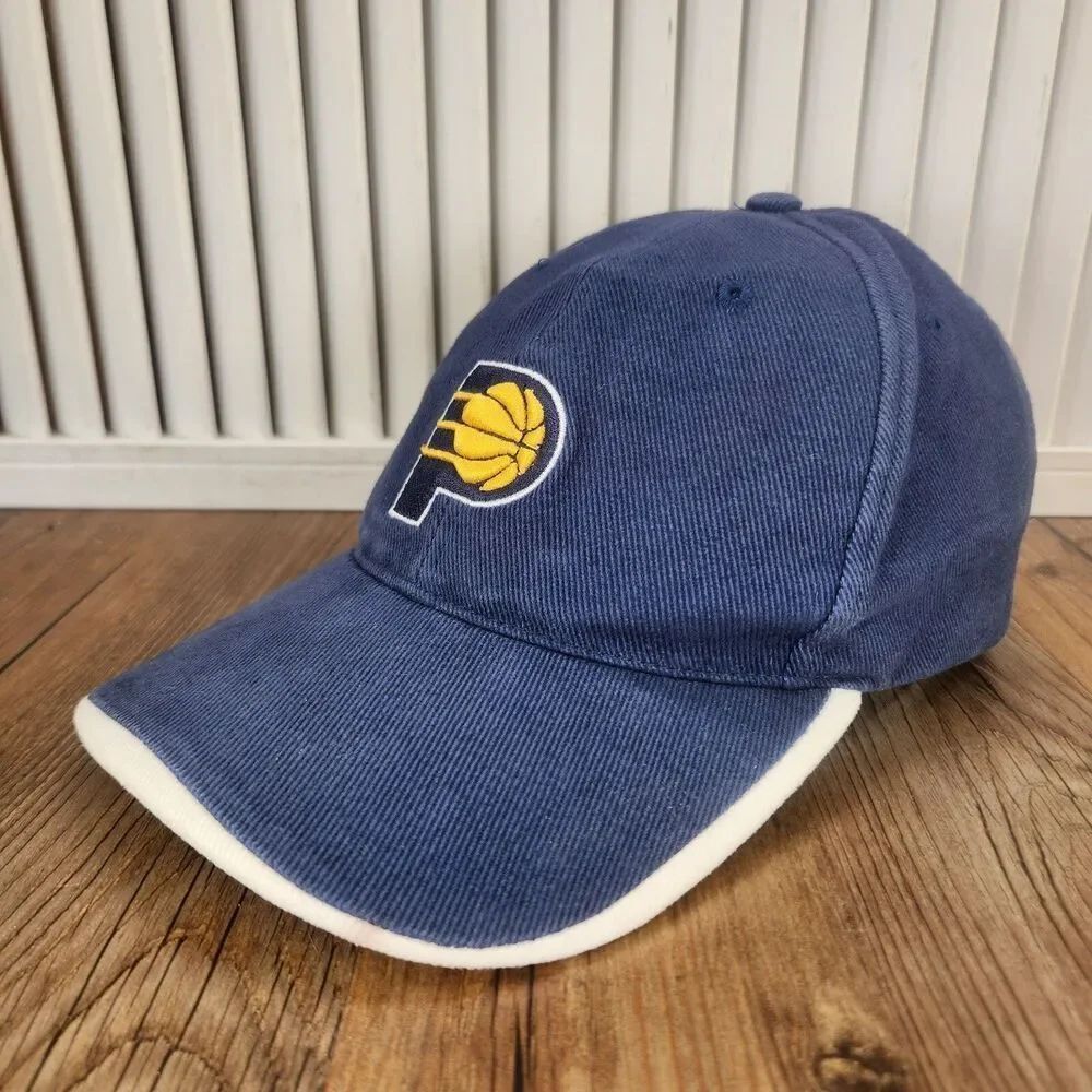 VTG Sports Specialties Indiana Pacers Strapback Hat Cap Blue Canvas 90s Sports
